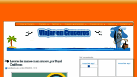 What Viajarencruceros.com website looked like in 2018 (5 years ago)