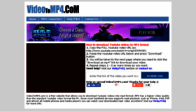 What Videotomp4.com website looked like in 2018 (5 years ago)