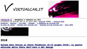 What Virtualcar.it website looked like in 2018 (5 years ago)