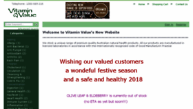 What Vitaminvalue.com.au website looked like in 2018 (5 years ago)