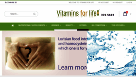 What Vitaminsforlife.co.uk website looked like in 2018 (5 years ago)
