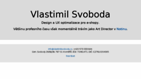 What Vlastimilsvoboda.cz website looked like in 2018 (5 years ago)