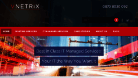 What Vnetrix.com website looked like in 2018 (5 years ago)