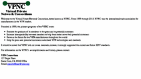 What Vpnc.org website looked like in 2018 (5 years ago)