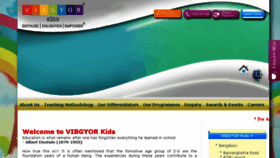 What Vibgyorkids.com website looked like in 2018 (5 years ago)