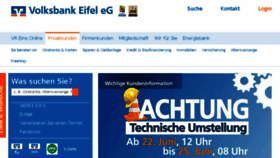 What Volksbank-eifel-mitte.de website looked like in 2018 (5 years ago)