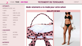 What Vetement-de-tendance.com website looked like in 2018 (5 years ago)