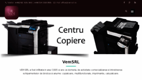 What Vemsrl.ro website looked like in 2018 (5 years ago)