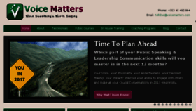 What Voicematters.com website looked like in 2018 (5 years ago)