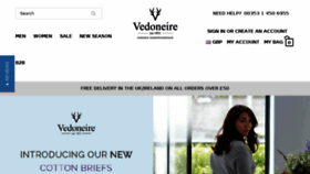 What Vedoneire.com website looked like in 2018 (5 years ago)