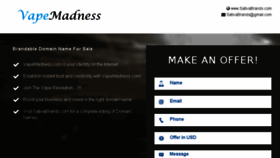 What Vapemadness.com website looked like in 2018 (5 years ago)