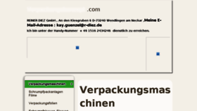 What Verpackungskonzept.com website looked like in 2018 (5 years ago)