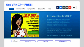 What Vpnip.net website looked like in 2018 (5 years ago)