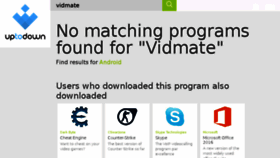 What Vidmate.en.uptodown.com website looked like in 2018 (5 years ago)