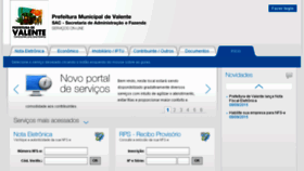 What Valente.saatri.com.br website looked like in 2018 (5 years ago)