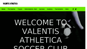 What Valentisathletica.com website looked like in 2018 (5 years ago)