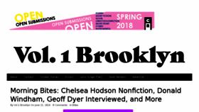 What Vol1brooklyn.com website looked like in 2018 (5 years ago)