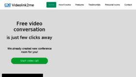 What Videolink2.me website looked like in 2018 (5 years ago)