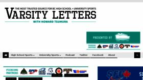 What Varsityletters.ca website looked like in 2018 (5 years ago)