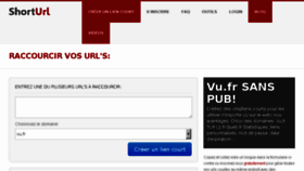 What Vu.fr website looked like in 2018 (5 years ago)