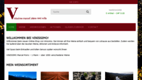 What Vinissimo-wein.ch website looked like in 2018 (5 years ago)
