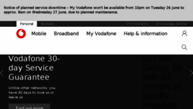 What Vodaphone.co.uk website looked like in 2018 (5 years ago)