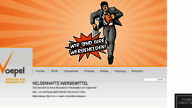 What Voepel-werbemittel.de website looked like in 2018 (5 years ago)