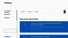 What Vetlog.nl website looked like in 2018 (5 years ago)