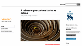 What Vespeiro.com website looked like in 2018 (7 years ago)