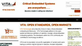 What Vita.com website looked like in 2018 (5 years ago)