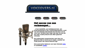 What Voiceovers.nl website looked like in 2018 (5 years ago)