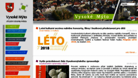 What Vysoke-myto.cz website looked like in 2018 (5 years ago)