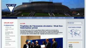 What Vicat.fr website looked like in 2018 (5 years ago)