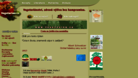 What Vegetarian.cz website looked like in 2018 (5 years ago)