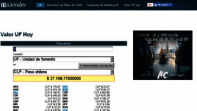What Valor-uf.cl website looked like in 2018 (8 years ago)