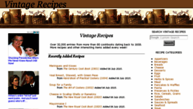 What Vintagerecipes.net website looked like in 2018 (5 years ago)