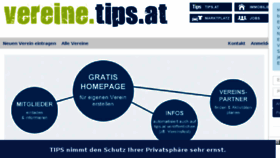 What Vereine.tips.at website looked like in 2018 (5 years ago)