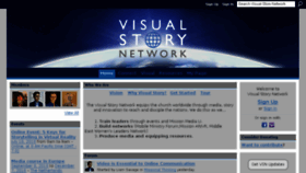 What Visualstorynetwork.org website looked like in 2018 (5 years ago)