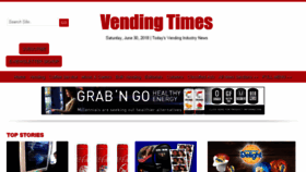 What Vendingtimes.com website looked like in 2018 (5 years ago)