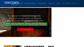 What Vervoorts.de website looked like in 2018 (5 years ago)