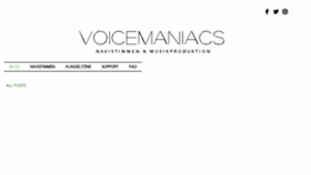 What Voice-maniacs.com website looked like in 2018 (5 years ago)