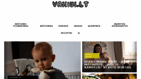 What Vaikui.lt website looked like in 2018 (5 years ago)