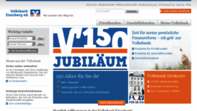 What Volksbankeisenberg.de website looked like in 2018 (5 years ago)