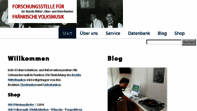What Volksmusik-forschung.de website looked like in 2018 (5 years ago)