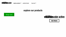 What Vitaminwater.com website looked like in 2018 (5 years ago)