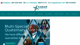 What Vikramhospital.com website looked like in 2018 (5 years ago)