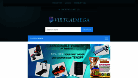 What Virtualmega.com website looked like in 2018 (5 years ago)