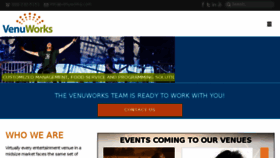 What Venuworks.com website looked like in 2018 (5 years ago)