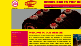What Venusbaker.com website looked like in 2018 (5 years ago)