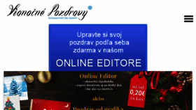 What Vianocnepozdravy.sk website looked like in 2018 (5 years ago)